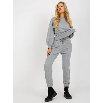 Šedá souprava s průstřihem na zádech -EM-KMPL-637.26P-grey Velikost: L/XL