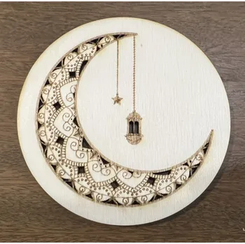 Podtácek Dřevěný podtácek s půlměsícem