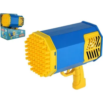 Hračka na písek Teddies Bublifuk pistole s náplní plast 22 cm na baterie se světlem