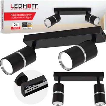 Nástěnné svítidlo Nástěnné svítidlo Ledhoff černé, šedé GU10 35 W