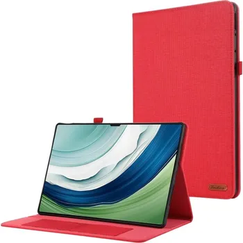 Pouzdro na tablet VSECHNONAMOBIL 105107 FABRIC Zaklápěcí kryt pro Huawei MatePad Pro 12.2 červený