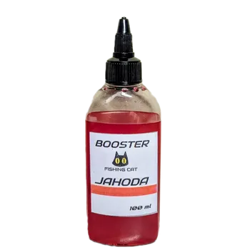 Návnadové aroma Fishing cat Booster Jahoda 100ml