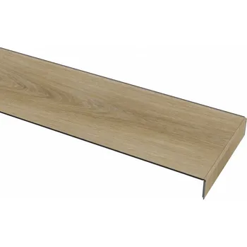 Schodnice BUKOMA Ohýbaný podlahový dílec pro schody bez nosu Dub Natur Elegance Typ ohybu: Pravý