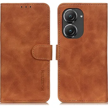 Pouzdro na tablet VSECHNONAMOBIL 61697 KHAZNEH Zaklápěcí pouzdro Asus Zenfone 9 / Zenfone 10 hnědé