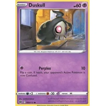 Karetní hra Pokémon BRS 060/172 Duskull - Brilliant Stars Stav: Near Mint, Verze: REVERSE HOLO