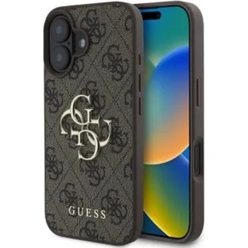 Guess PU 4G Metal Logo Zadní Kryt pro iPhone 16 Plus Brown Prémiový zadní kryt Guess PU 4G Metal Logo se vyznačuje elegantním, charakteristickým 4G vzorem, doplněným o logo GUESS. Kryt je vyrobený z
