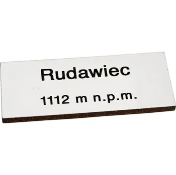 Obraz Magnet dřevěná cedulka s vrcholem RUDAWIEC Bialské hory