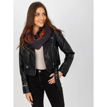 Šála Černý vzorovaný hladký šátek -AT-KM-241353.35 Velikost: ONE SIZE