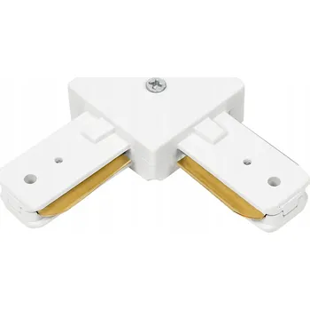 Příslušenství pro LED osvětlení Úhlový konektor pro LED lištové osvětlení bílý L spojka pro lišty