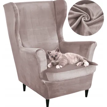 Křeslo Potah na křeslo Ubieramy-meble béžový