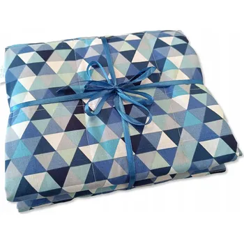 přikrývka Senzorická zátěžová deka 100x150 3kg modré trojúhelníky