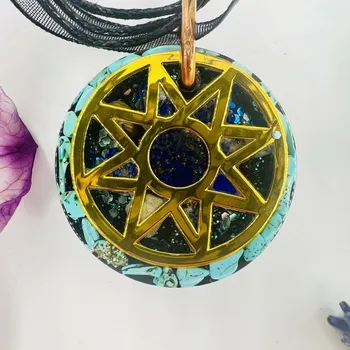 Přívěsek Orgonitový amulet - přívěsek se sluncem pro spojení s nebem a léčení