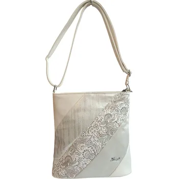 Dámská crossbody kabelka Karen Dona - bílá/ vzor