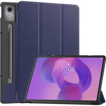 Pouzdro na tablet VSECHNONAMOBIL 105037 LEATHER Zaklápěcí kryt pro Lenovo Idea Tab Pro tmavomodrý