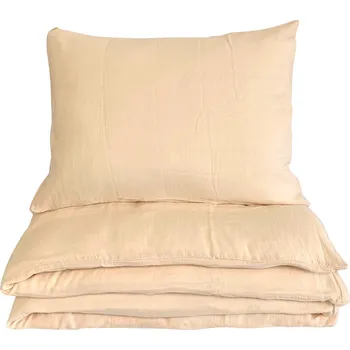 Povlečení DADKA VRACOV Povlečení mušelín do postýlky Krémové 100x135, 45x60 cm Varianta: Povlečení mušelín do postýlky Krémové 100x135, 45x60 cm, Značka: Dadka