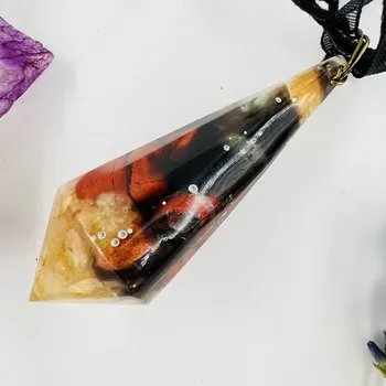 Přívěsek Orgonitové kyvadlo / amulet / přívěsek / talisman pro detox a čištění aury