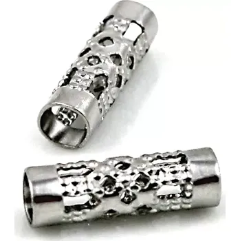 Materiál na výrobu šperku Korálky nerezové filigránové – 10 ks