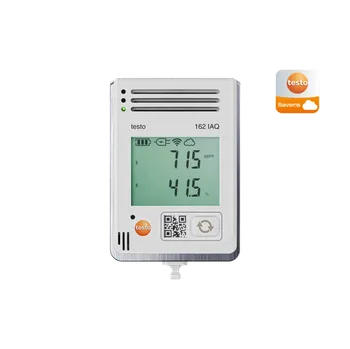 Dílna Testo SE & Co. KGaA testo&nbsp;162 IAQ - Online záznamník s displejem a integrovanými senzory teploty, vlhkosti, CO2 a atmosférického tlaku.
