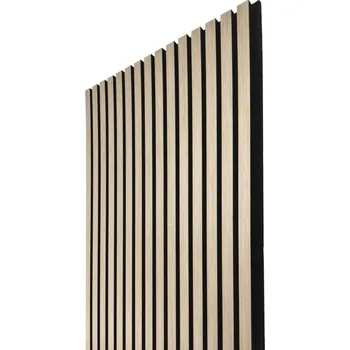 akustický panel NOVÁK Wall Concept akustický panel dub bílý, černý filc + dýha, 1,62m² AAWALL 600D006/33