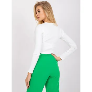 Dámské tričko Bílé dámské tričko s knoflíky LK-BZ-508674.01P-white Velikost: 40