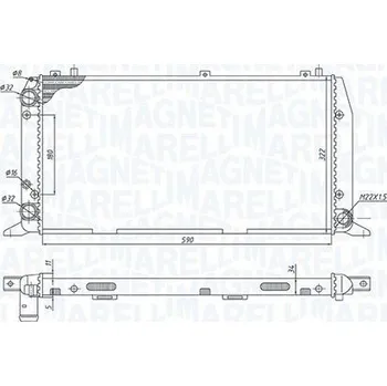 Chladič motoru Chladič, chlazení motoru MAGNETI MARELLI 350213188700
