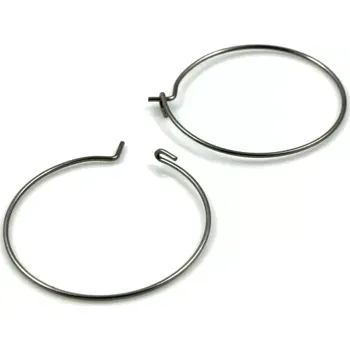 Materiál na výrobu šperku Náušnicové kruhy 25mm z chirurgické oceli - 2 ks