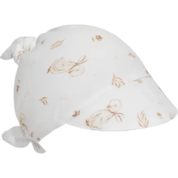 Šátek Inf Mušelínový šátek na hlavu s kšiltem - husičky