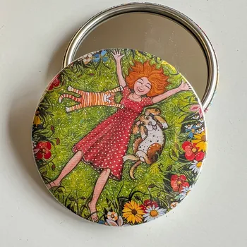 Kosmetické zrcátko větší zrcátko 75 mm s měkkým látkovým pytlíčkem Štěstí