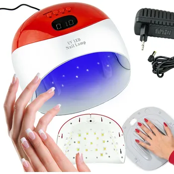 UV lampa na nehty UV/LED LAMPA NA NEHTY 48W SILNÁ NA HYBRIDNÍ GELY ČASOVAČ LCD