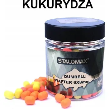 Boilies Nástraha pro metodu Stalomax Dumbells Wafters Fluo 6x8 mm Kukuřice