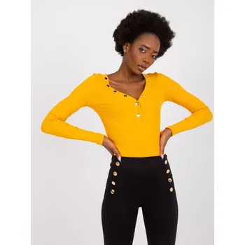 Dámské tričko Světle oranžový tričko Tracy s ozdobným výstřihem RV-BZ-7439.18-light orange Velikost: S