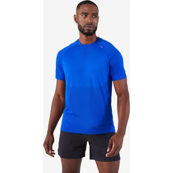 KIPRUN Pánské běžecké bezešvé tričko Run 500 Comfort S MODRÁ