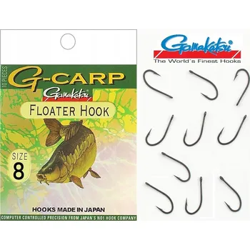 Rybářský háček Háčky na zem, háčky na plovoucí háčky, protihrot Gamakatsu G-CARP FLOATER HOOK 10 ks