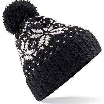 Čepice Beechfield zimní čepice beanie černá, univerzální velikost