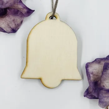 Vánoční ozdoba Dřevěná vánoční ozdoba - zvoneček