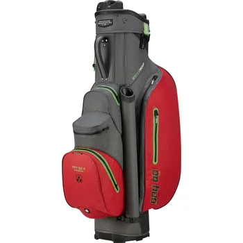 Golfový bag Bennington Dry QO 9 Waterproof cart bag, šedo/červený