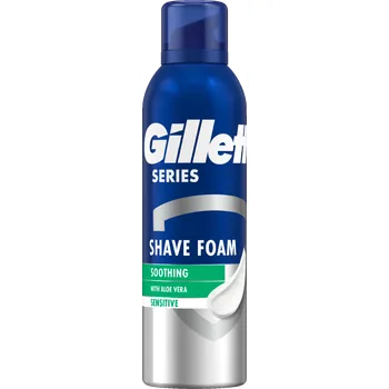 Gillette Series Soothing Aloe Vera pěna na holení 250 ml