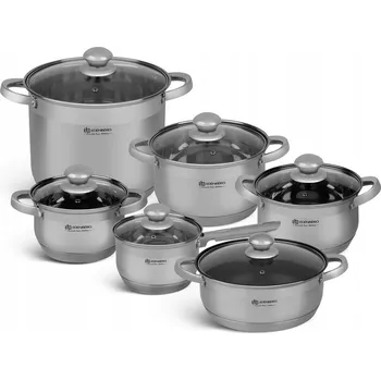 Hrnec Sada hrnců Edenberg nerezová ocel 12 ks.