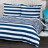 Povlečení 4Home Bavlněné pruhované povlečení Navy 140 x 200, 70 x 90 cm zipový uzávěr