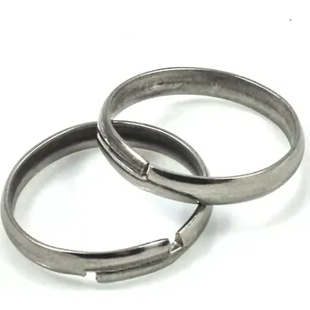 Materiál na výrobu šperku Prstýnkový základ chirurgická ocel nastavitelná velikost - 5 ks