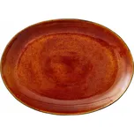 Oválný servírovací talíř 45 x 34 cm Black/Amber 821287