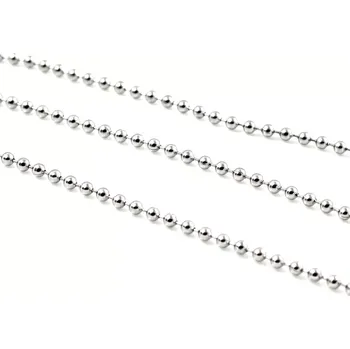 Materiál na výrobu šperku Kuličkový řetízek z chirurgické oceli – 1 m