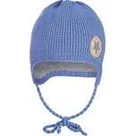 Little Angel Čepice pletená zavazovací LA Outlast ® - ocelová Velikost čepic: 1 | 36-38 cm