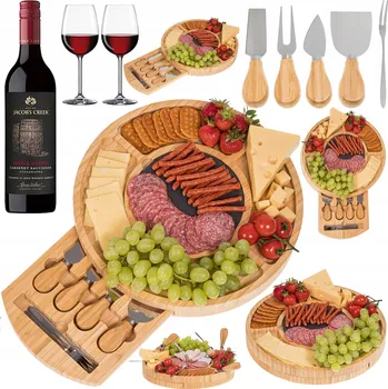 Kuchyňské prkénko Prkénko na krájení sýrů Bajkowy Kufřík bambusové 1 ks