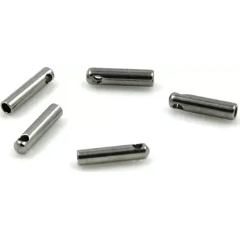 Materiál na výrobu šperku Koncovky vlepovací z chirurgické oceli - 6 ks