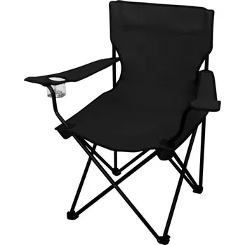 Židle skládací zahradní 50x50x80cm černá 38764