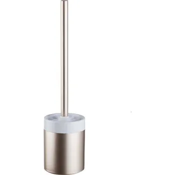 WC štětka BISK Erga Silk, toaletní WC kartáč na postavení, hedvábně-bílý, ERG-06317