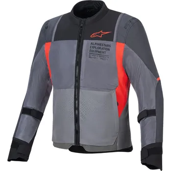 Moto bunda Textilní bunda ST-2 AIR, ALPINESTARS (šedá, tmavě šedá, červená, vel. 2XL)