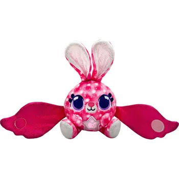 plyšák Baby Gemmy okřídlení kamarádi - králíčci tmavě růžový