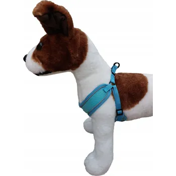 Postroj pro psa BEZTLAKOVÉ POSTROJE PRO PSA LEHKÉ PRODYŠNÉ MODRÉ VELKÉ PSY L